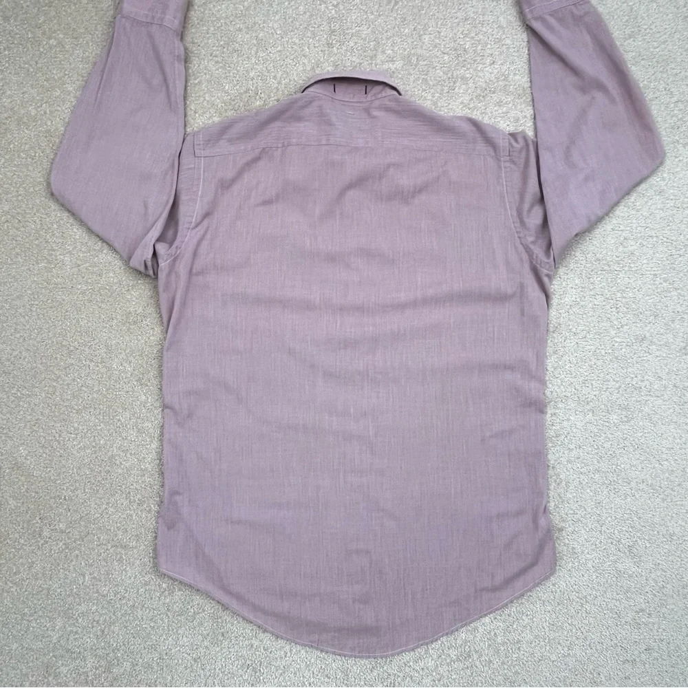 Vintage Christian Dior Shirt Adult Neck 15.5 Pink Button Up Designer Preppy Men - Picture 11 of 12